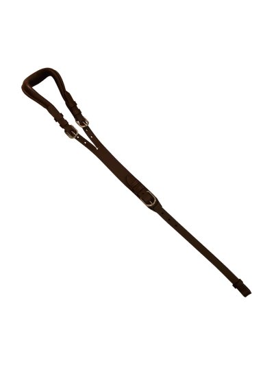 Baticola de cuero marron para shetland - Marjoman
