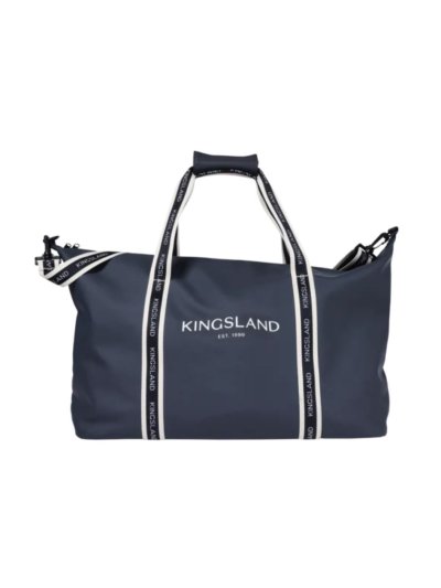 Bolsa de fin de semana y deporte azul marino con detalles beige KLNori - Kingsland