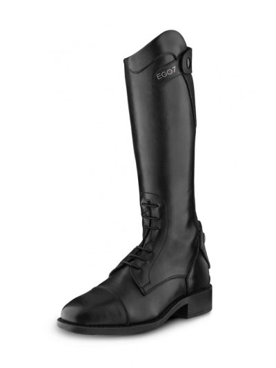 Botas de montar en cuero negro para niños Aster - Ego7