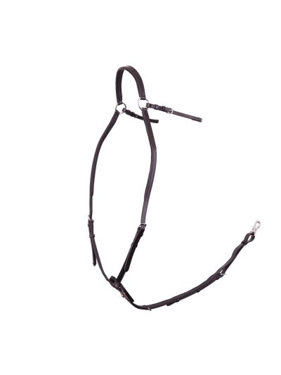 Pechopetral negro de cinco pountos con elasticos para la silla para caballo - BR