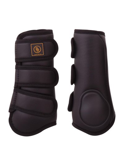 Pack de 2 protectores de doma negros para caballo y/o pony Pro Max Pro - BR