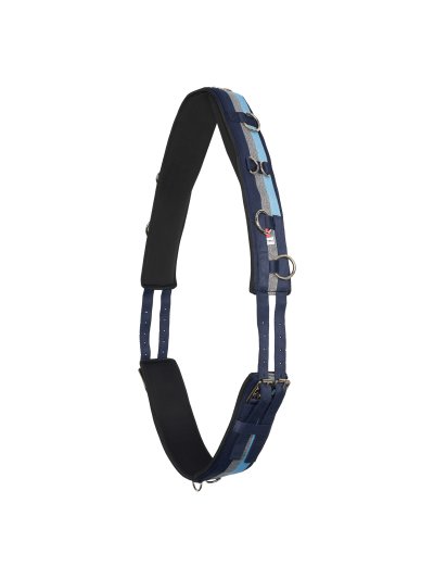 Cinchuelo para dar cuerda azul tricolor para caballo IRHDeluxe - Imperial Riding