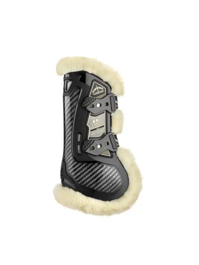 Protectores delanteros negros de salto Carbon Gel Absolute Save the Sheep - Veredus