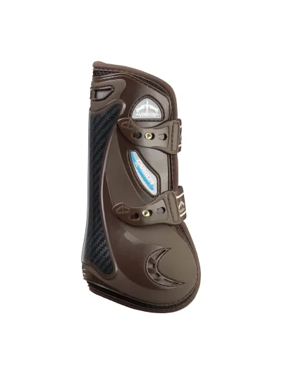 Brown front tendon jumping boots Carbon Gel Vento - Veredus