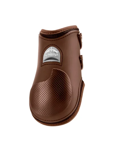 Brown rear fetlock jumping boots Carbon Gel - Veredus