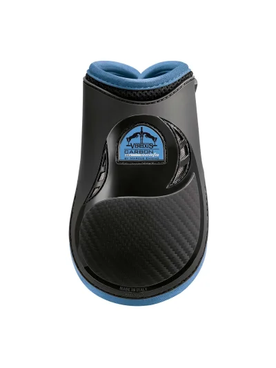 Protectores traseros negros y azul claro de salto Carbon Gel Vento - Veredus