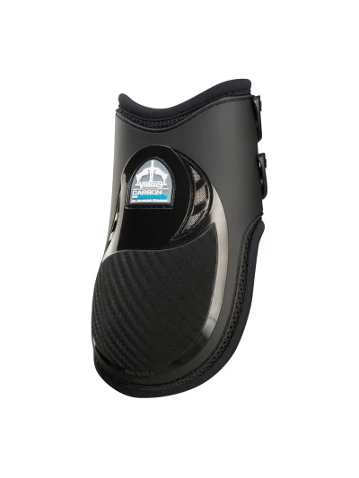Black rear fetlock jumping boots Carbon Gel Vento - Veredus