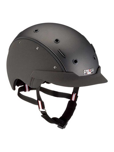 Casco para montar a caballo gris mate Champ 6 - Casco