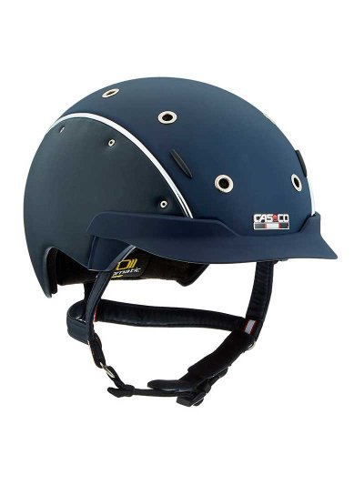 Casco para montar a caballo azul marino mate Champ 6 - Casco