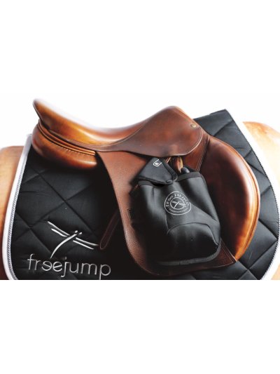 Fundas de estribos en neopreno negro para proteger la silla - Freejump