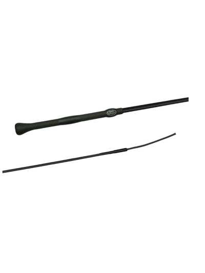 Fusta de doma Economy negra con mango Evo Grip - Fleck