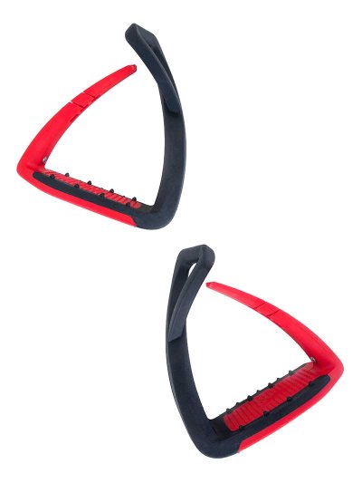 Étriers junior rouges et noirs Soft'up lite - Freejump