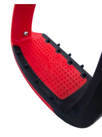 Étriers junior rouges et noirs Soft'up lite - Freejump - imagen 3