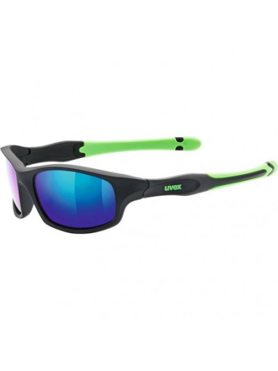 Gafas de sol deportivas negras y verdes para niño 507 - UVEX