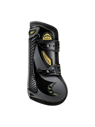 Guêtres antérieures de saut noires Grand Slam Carbon Gel - Veredus