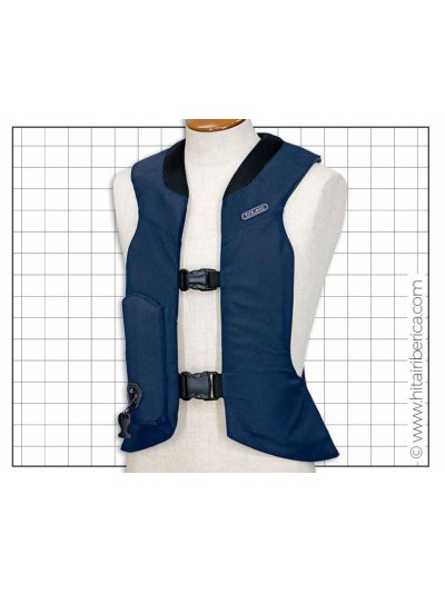 Chaleco air bag de protección azul marino modelo H2 - Hit Air