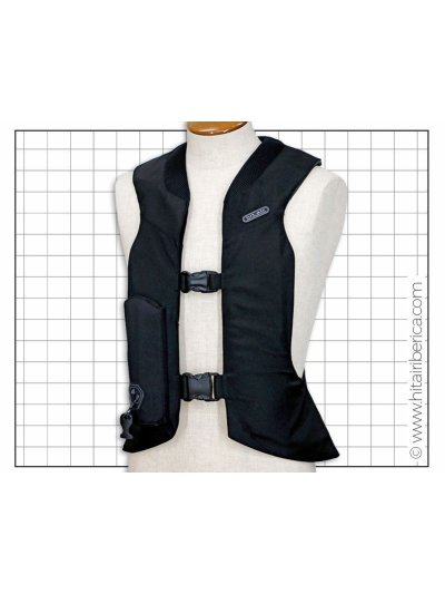 Chaleco air bag de protección negro modelo H2 - Hit Air