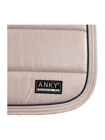 Sudadero de doma beige brillante (Necreous Clouds) con antideslizante, cordón decorativo y refuerzo en el paso de cincha para caballo - Anky - imagen 2