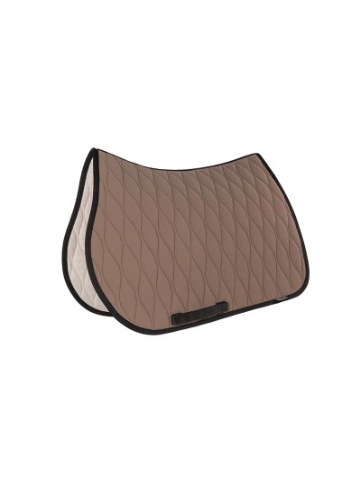 Sudadero de salto beige con los bordes en negro para caballo Alveolar - Equiline