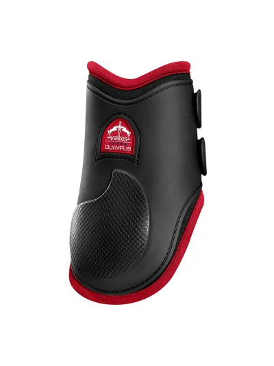 Black and red rear fetlock jumping boots Olympus - Veredus