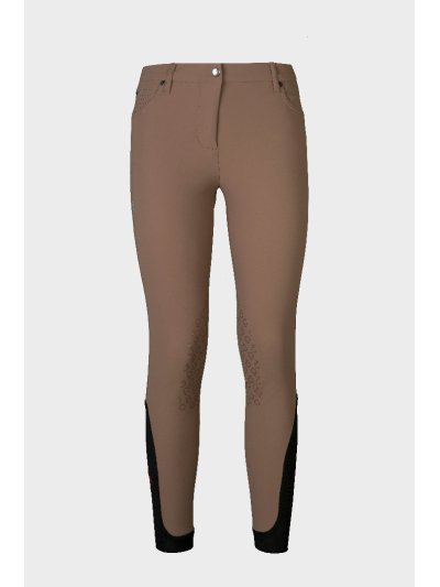 Brown horse riding pants (knee grip) for woman - Cavalleria Toscana