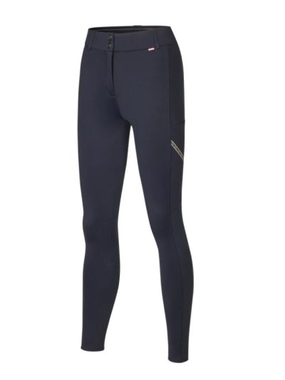 Navy blue riding breeches (knee grip) with side pocket for women – KLKaya - Kingsland