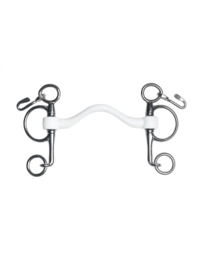 Bocado pelham con cadenilla para caballo (port medium)15 mm Inno Sense Pelham - Trust