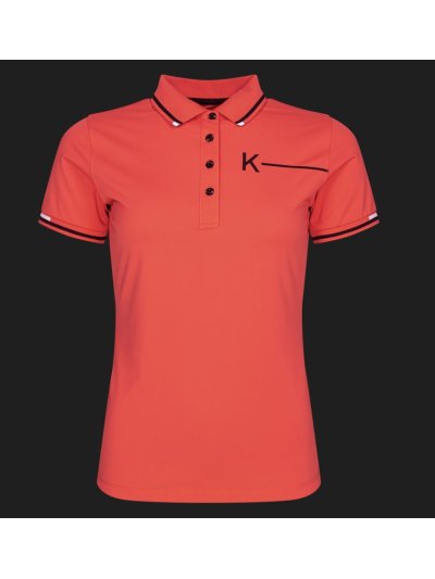Polo à manches courtes corail pour femme KLgreta - Kingsland