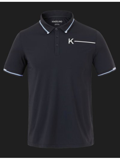 Polo de entrenamiento de manga corta azul marino para hombre KLgabriel - Kingsland