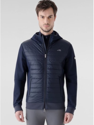 Chaqueta azul marino acolchada y técnica para hombre Ever - Equiline