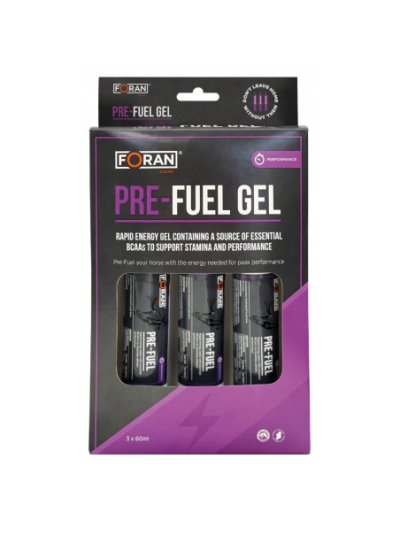 Suplemento energetico para caballos -Foran-Vitaminas Pre-Fuel Gel Triple Pack (3x60ml)