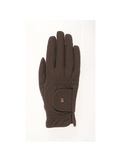 Guantes marrones con grip para montar a caballo de invierno Roeck Grip Winter - Roeckl