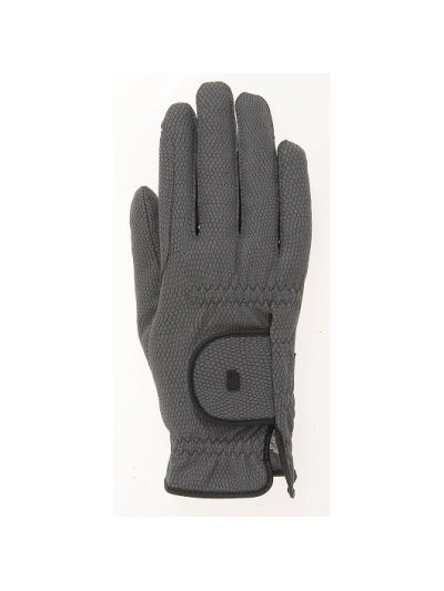 Guantes grisas con grip para montar a caballo de invierno Roeck Grip Winter - Roeckl