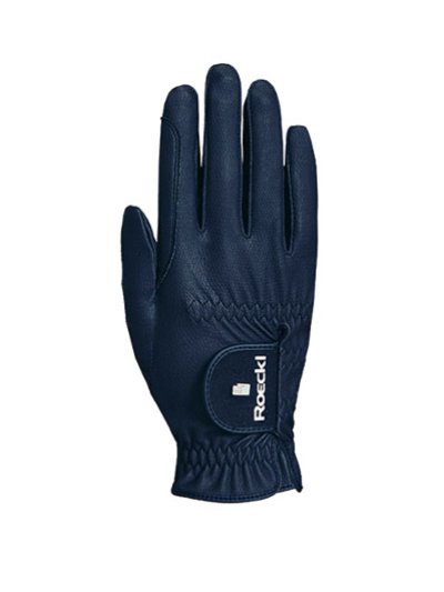 Guantes de montar a caballo azul marino transpirables GRIP PRO - Roeckl