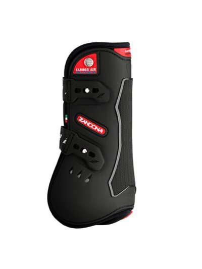 Pack of 2 black front jump protectors carbon air balance model - Zandona