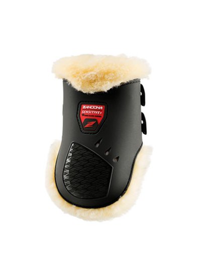 Pack of 2 black rear protectors for jumping model carbon air techno fur tendon - Zandona