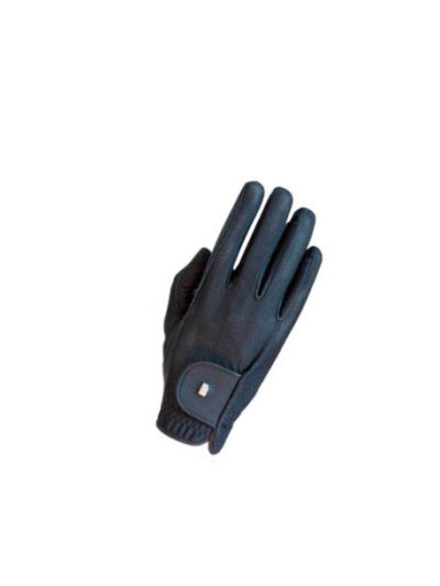 Guantes de montar a caballo negros transpirables GRIP LITE - Roeckl
