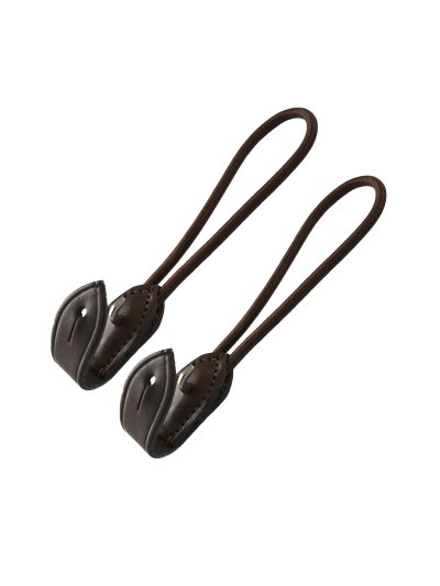 Par de correas marrones de nylon y cuero para puente Pelham - Lexhis