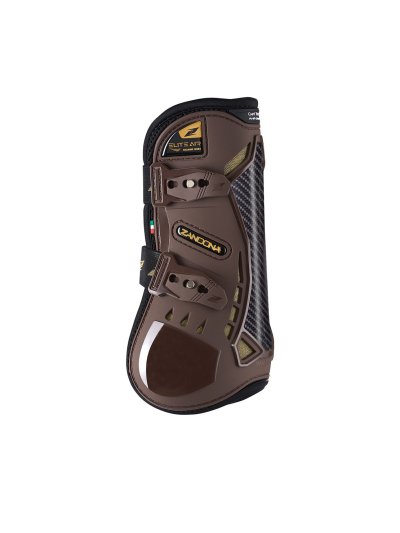 Pack of 2 brown front jump protectors Elite air tendon - Zandona