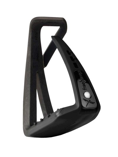 Étriers junior noirs Soft'up lite - Freejump