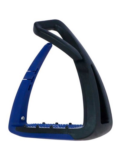 Étriers junior bleu marine et noir Soft'up lite - Freejump