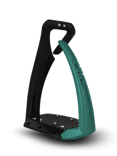 Estribos color verde modelo Soft'Up Pro+ - Freejump
