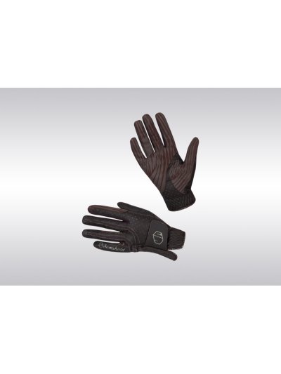 Brown horse riding gloves – V-Skin model - Samshield
