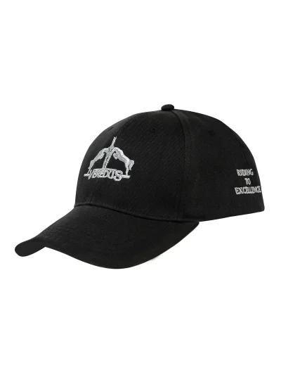 Casquette noire avec logo brodé blanc - Veredus