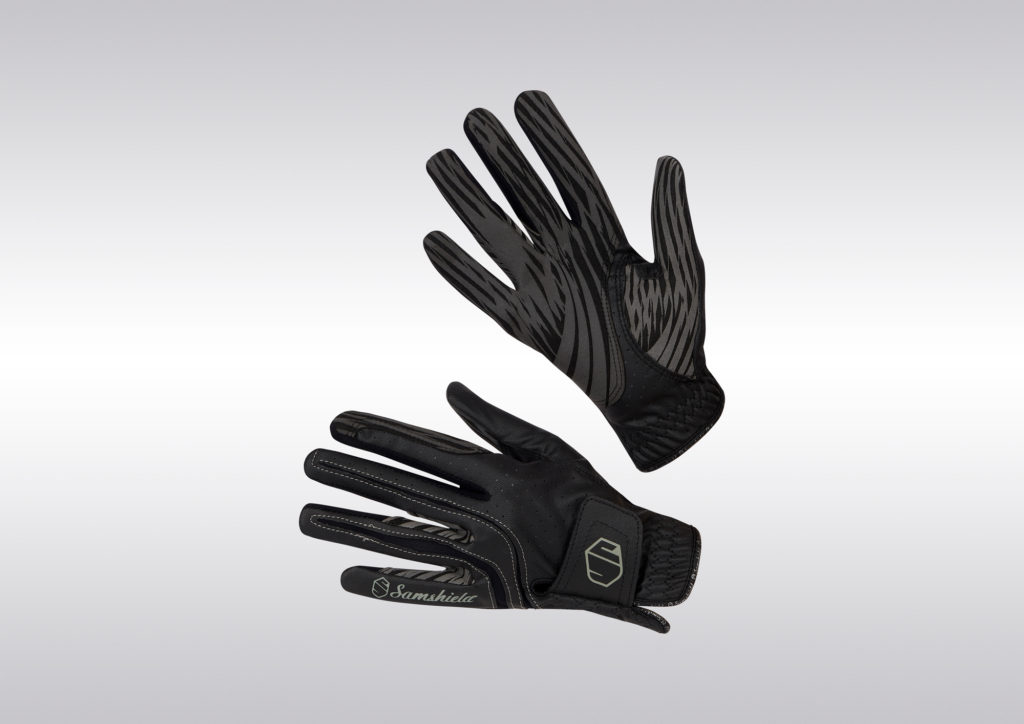 Black horse riding gloves – V-Skin model - Samshield