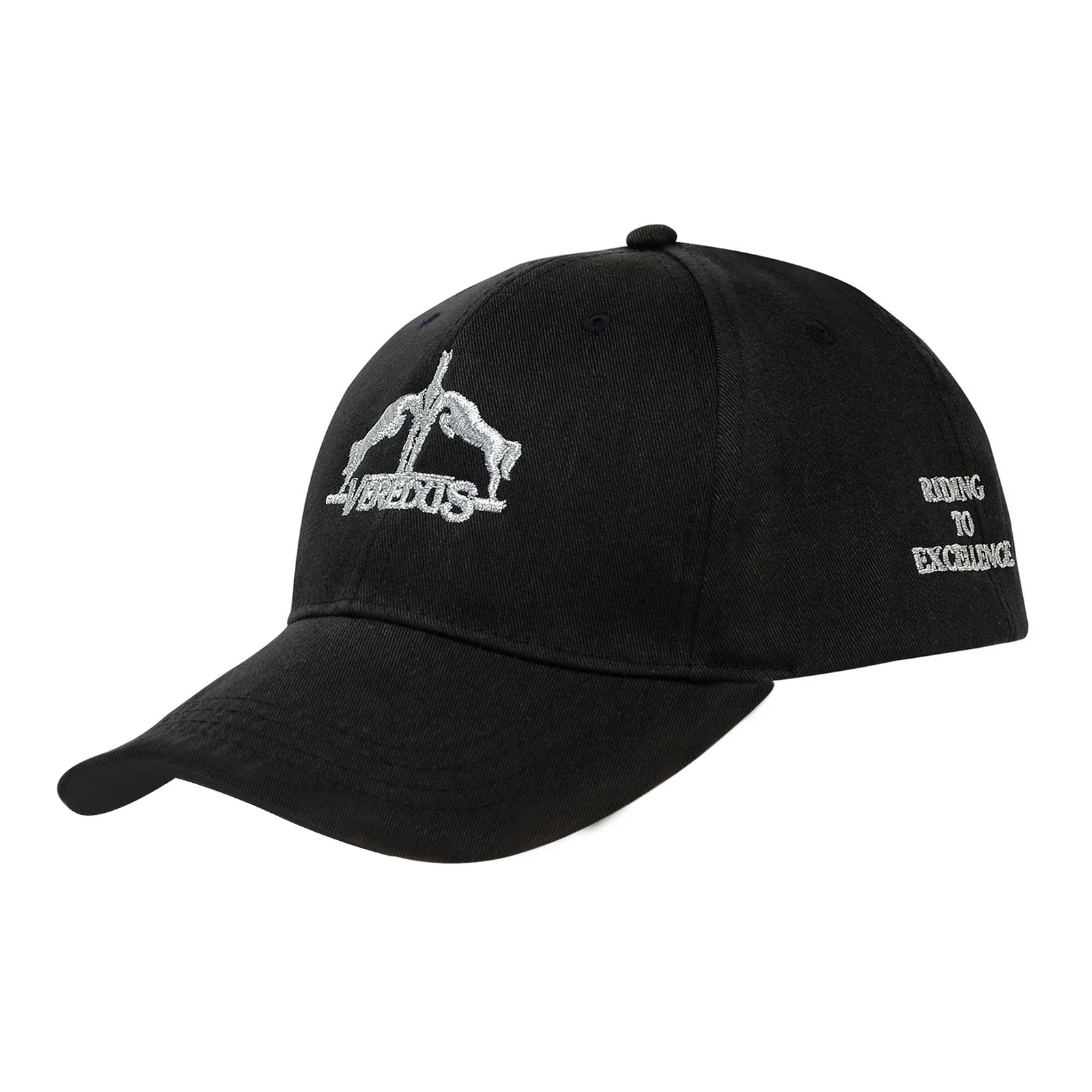 Black cap with white embroidered logo - Veredus