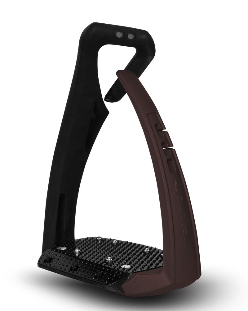 Étriers marron modèle Soft'Up Pro+ - Freejump